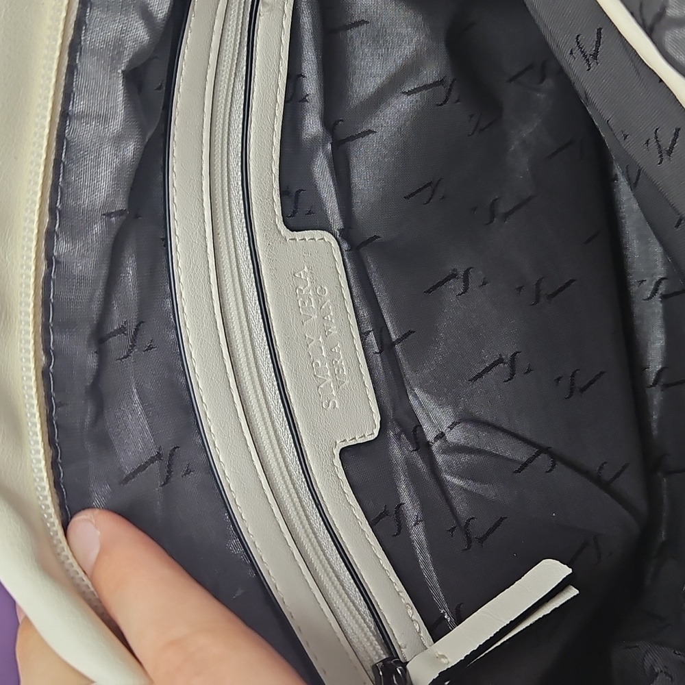 Simply Vera Vera Wang Cream and Tan Shoulder Bag - Picture 13 of 16